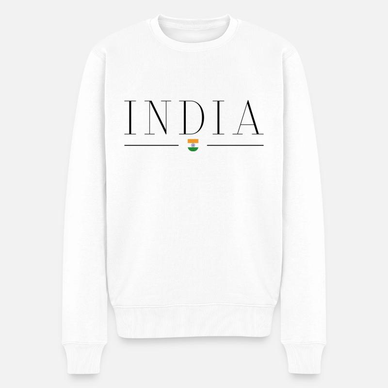 J’aime l’Inde - Pull Premium bio Homme - blanc