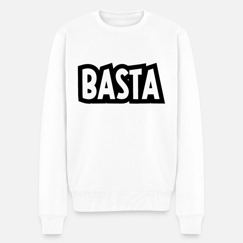 Basta - Männer Premium Bio Pullover - Weiß