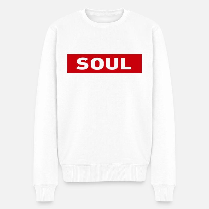 SOUL - SULO adbusting - Männer Premium Bio Pullover - Weiß