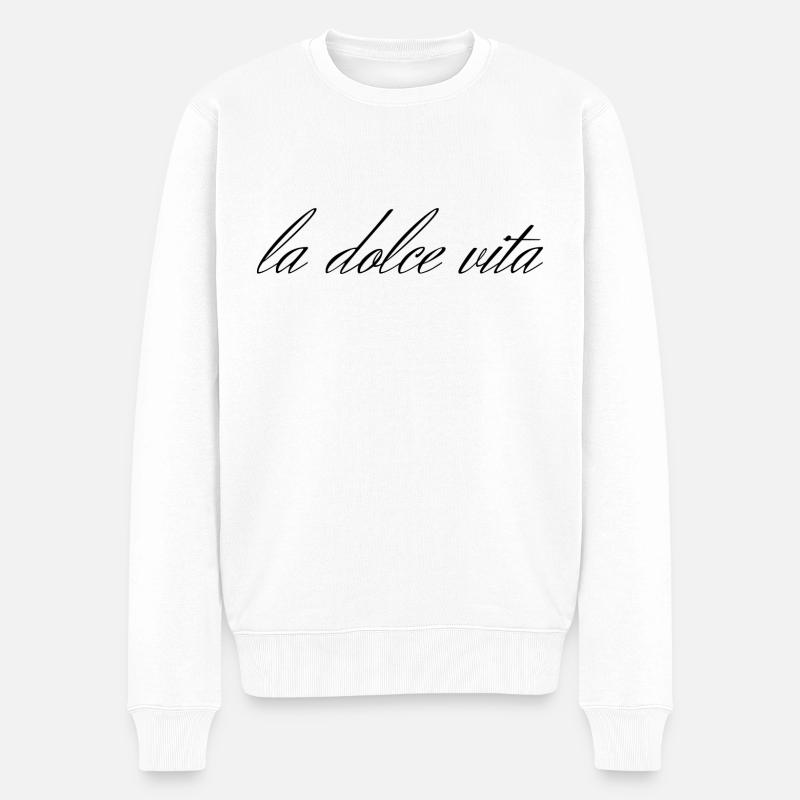 La Dolce Vita – Le mode de vie à l’italienne - Pull Premium bio Homme - blanc