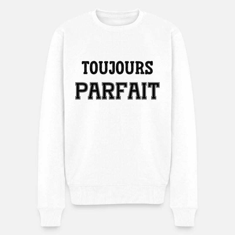 toujours parfait - Pull Premium bio Homme - blanc