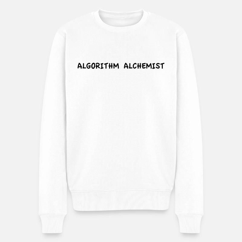 Algorithim Alchemist - Männer Premium Bio Pullover - Weiß