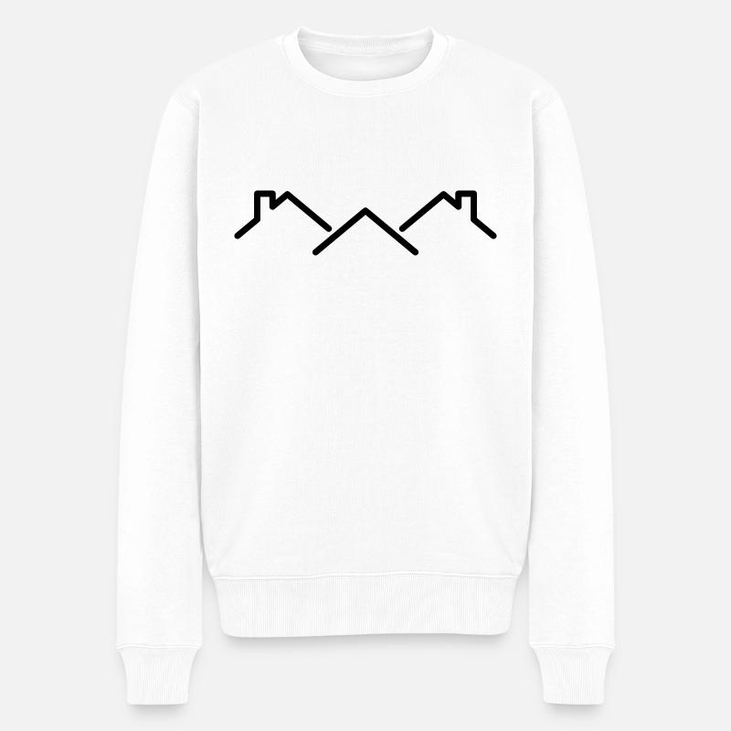 Dachdecker - Männer Premium Bio Pullover - Weiß