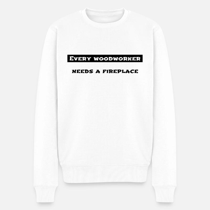 drôle de menuisier papacadeau d’anniversaire - Pull Premium bio Homme - blanc