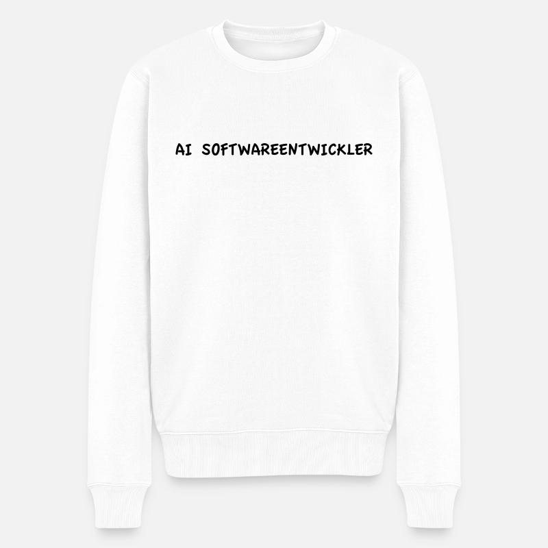 Développeur de logiciels d’IA - Pull Premium bio Homme - blanc