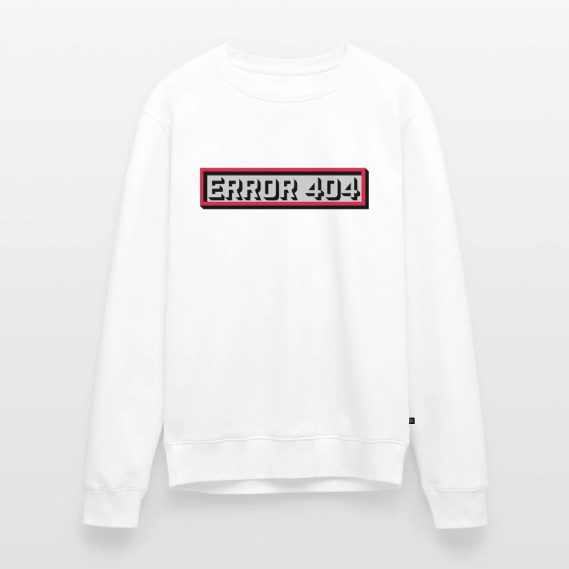 Error 404 Message Computer Men's Premium Organic Jumper