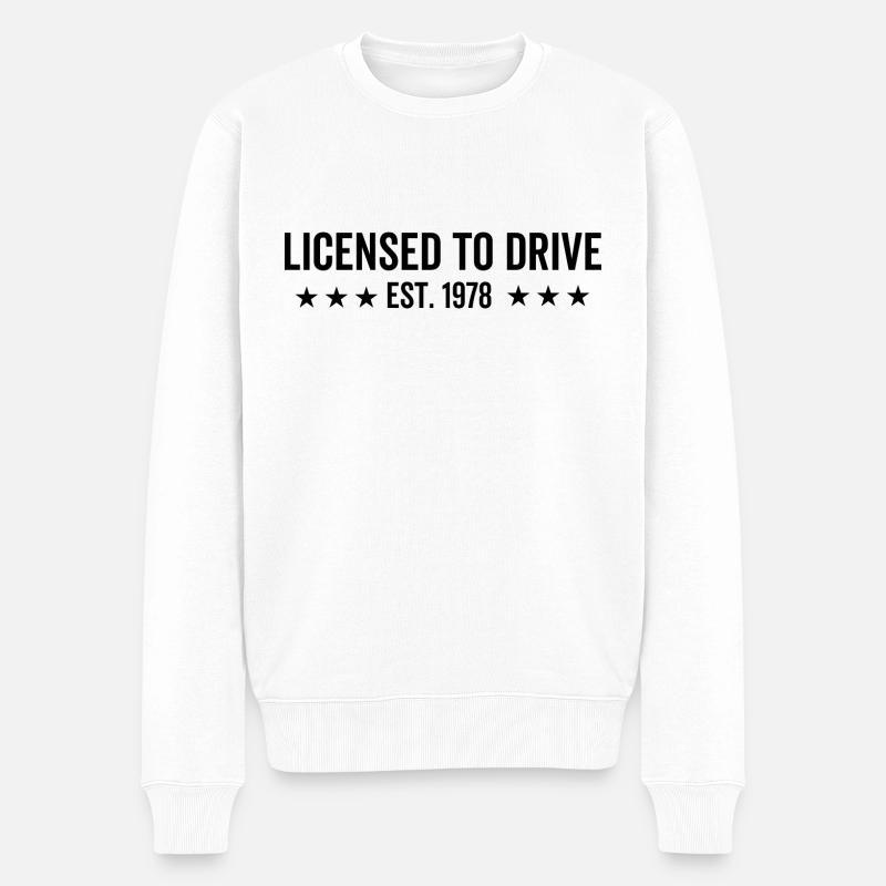 Permis de conduire en 1978 - Pull Premium bio Homme - blanc