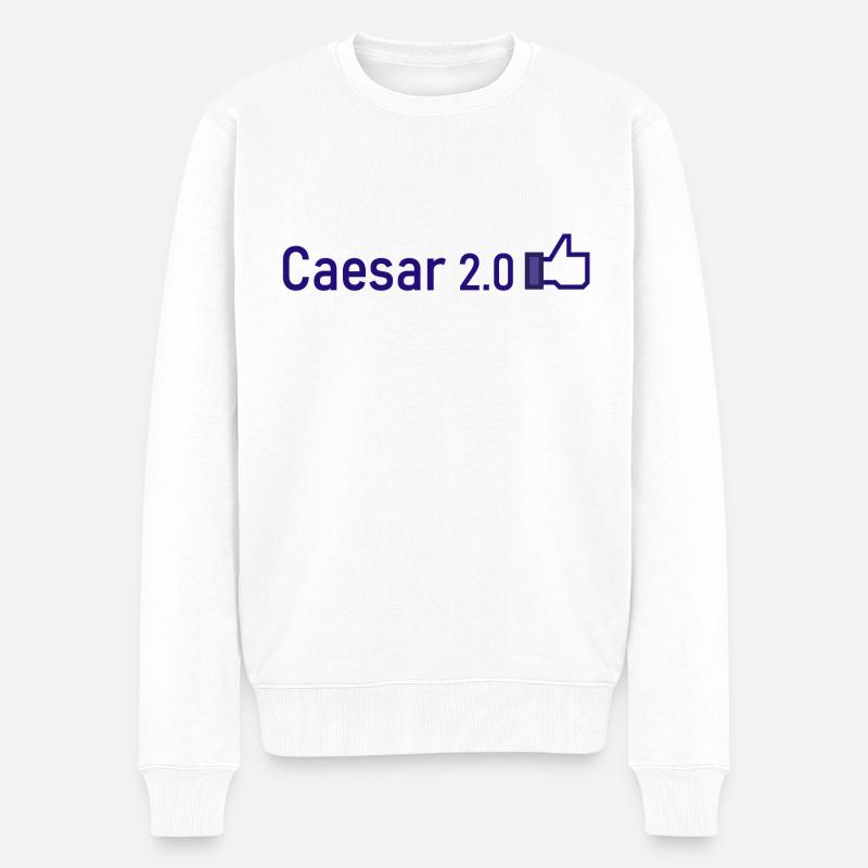 Caesar 2 0 - Pull Premium bio Homme - blanc