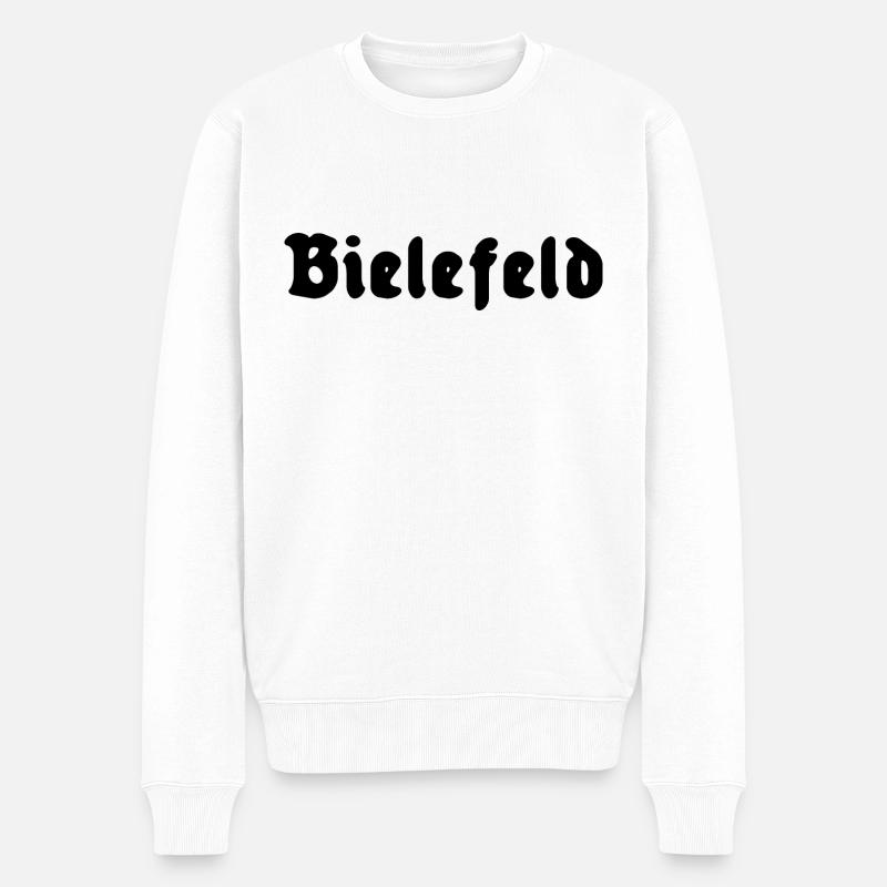 Bielefeld - Männer Premium Bio Pullover - Weiß
