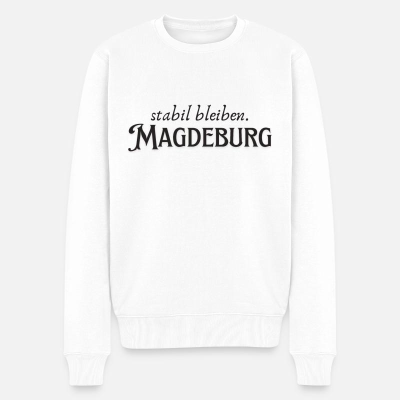 Magdebourg reste stable - Pull Premium bio Homme - blanc