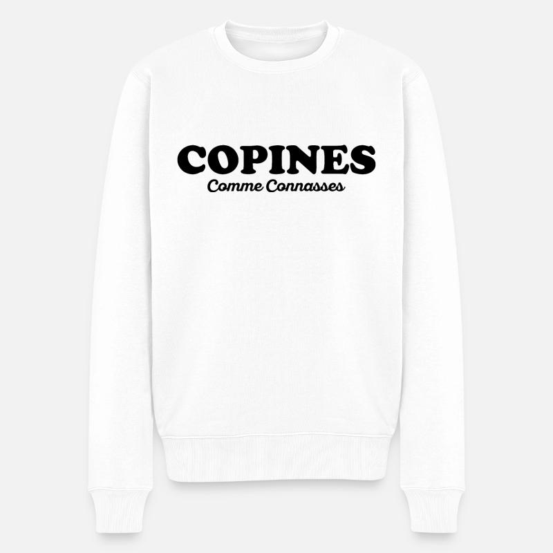 Freundinnen als - Männer Premium Bio Pullover - Weiß