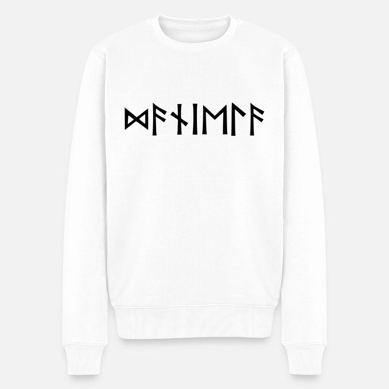 Nom - Daniela - en runes - Pull Premium bio Homme - blanc