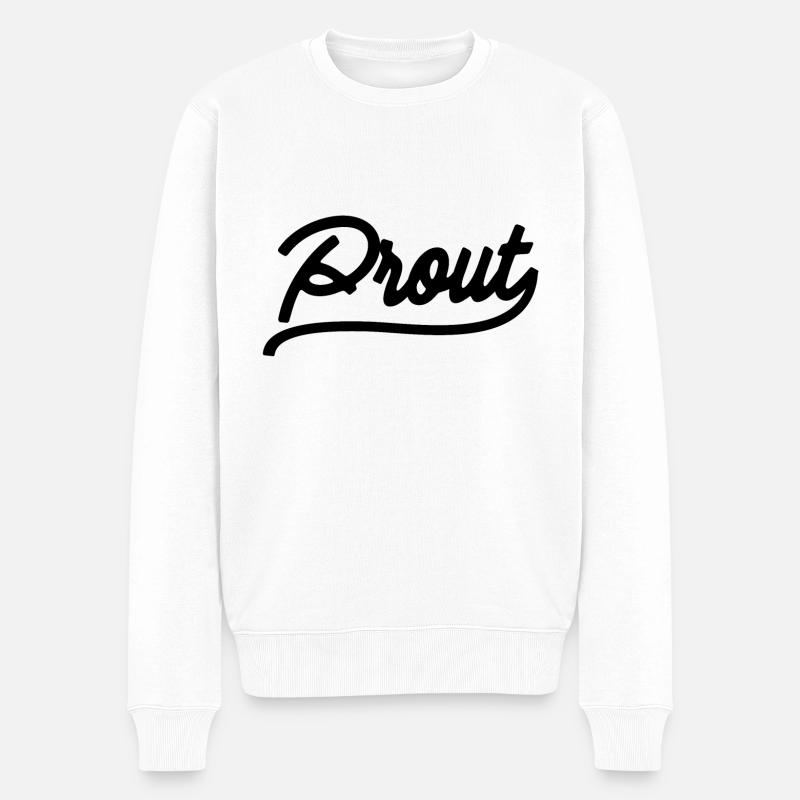 Prout - Pull Premium bio Homme - blanc