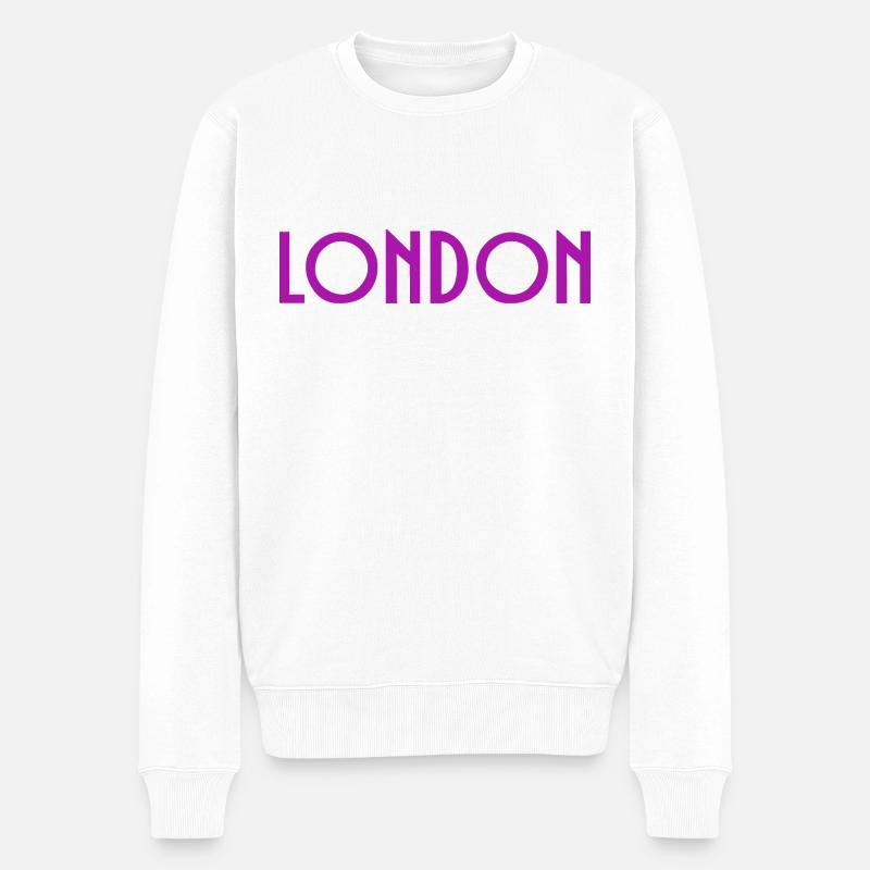 Londres - Pull Premium bio Homme - blanc