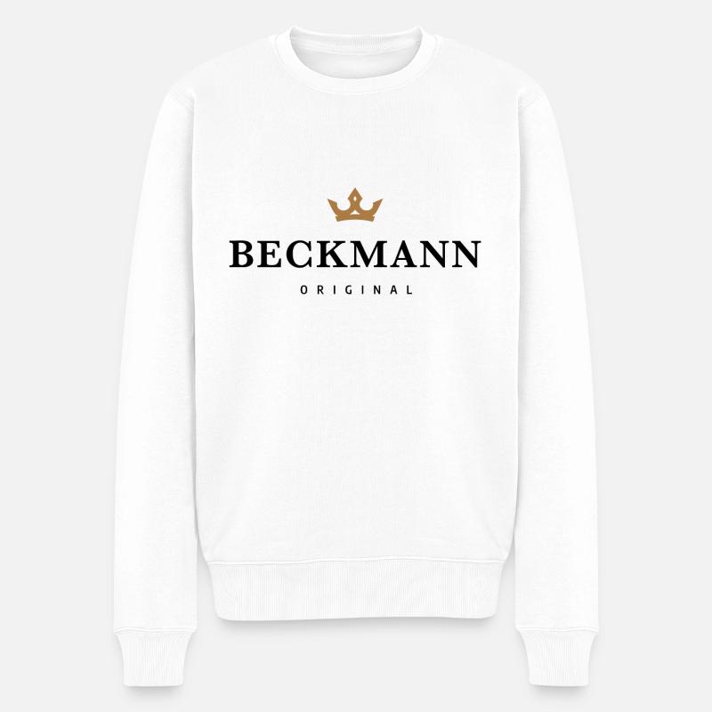 Beckmann - Männer Premium Bio Pullover - Weiß