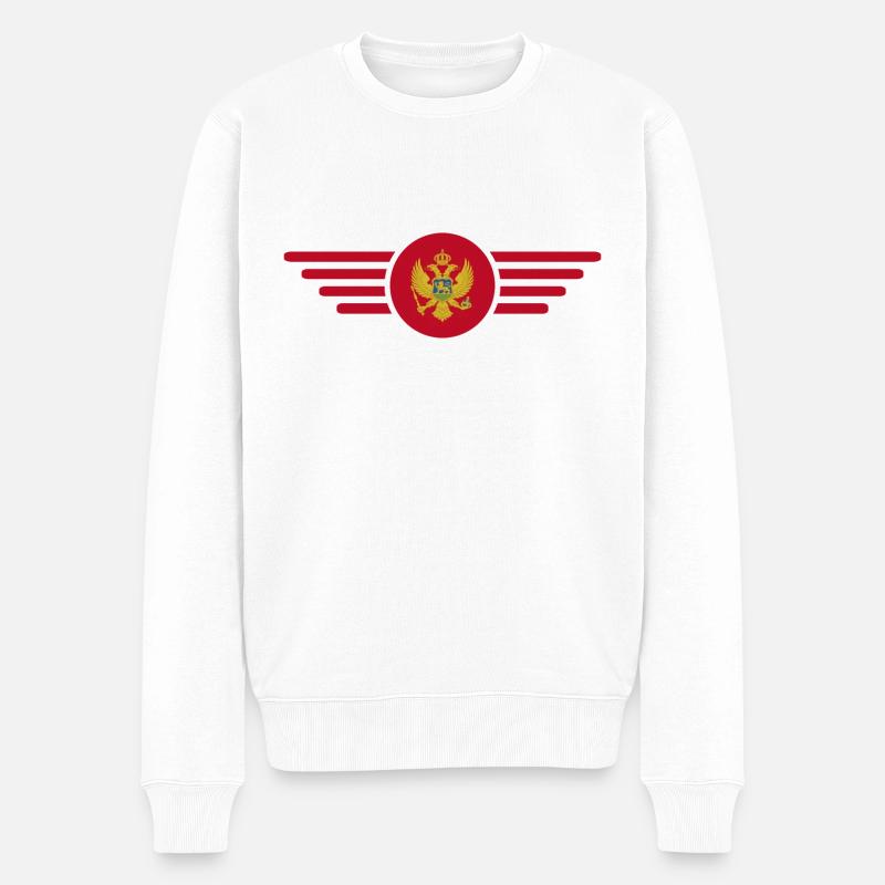 Monténégro Style Design T-shirt - Pull Premium bio Homme - blanc