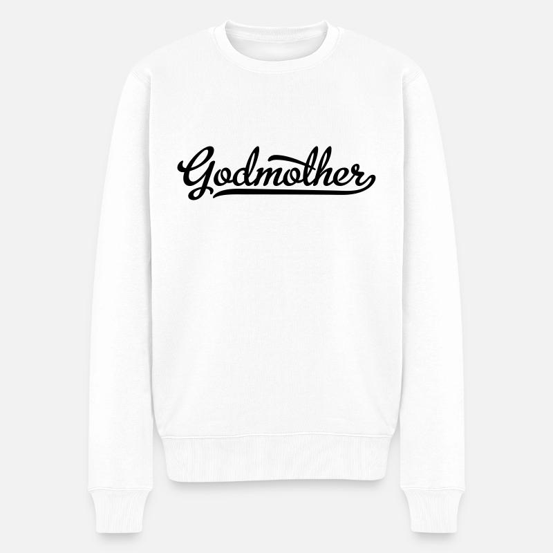 godmother - Männer Premium Bio Pullover - Weiß