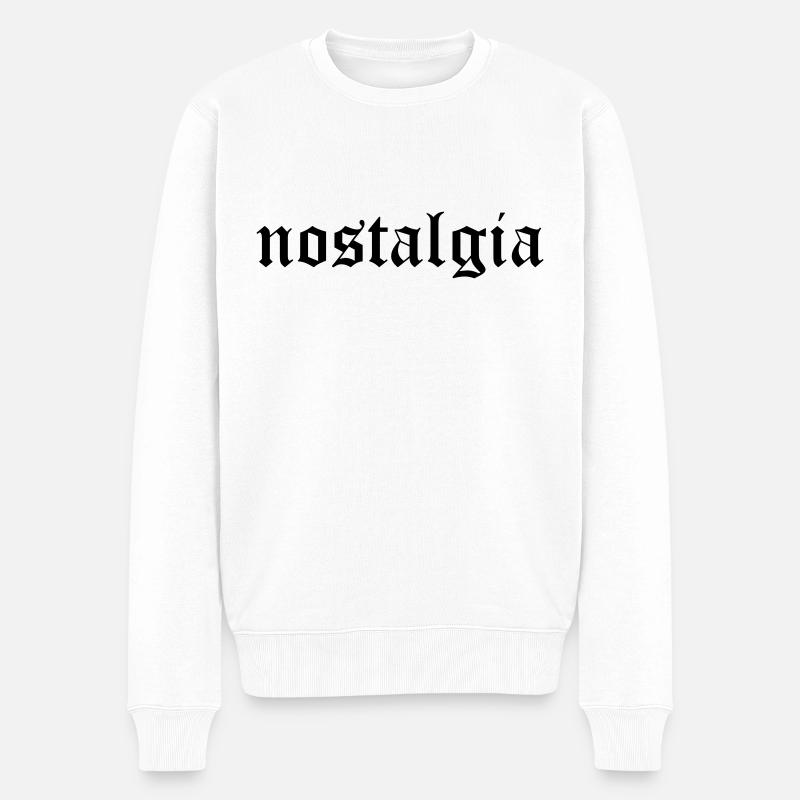 nostalgie - Pull Premium bio Homme - blanc