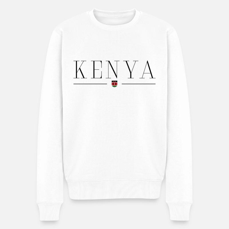 J’aime le Kenya - Pull Premium bio Homme - blanc