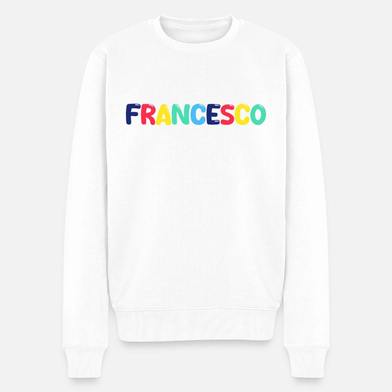 Nom - Francesco - Pull Premium bio Homme - blanc