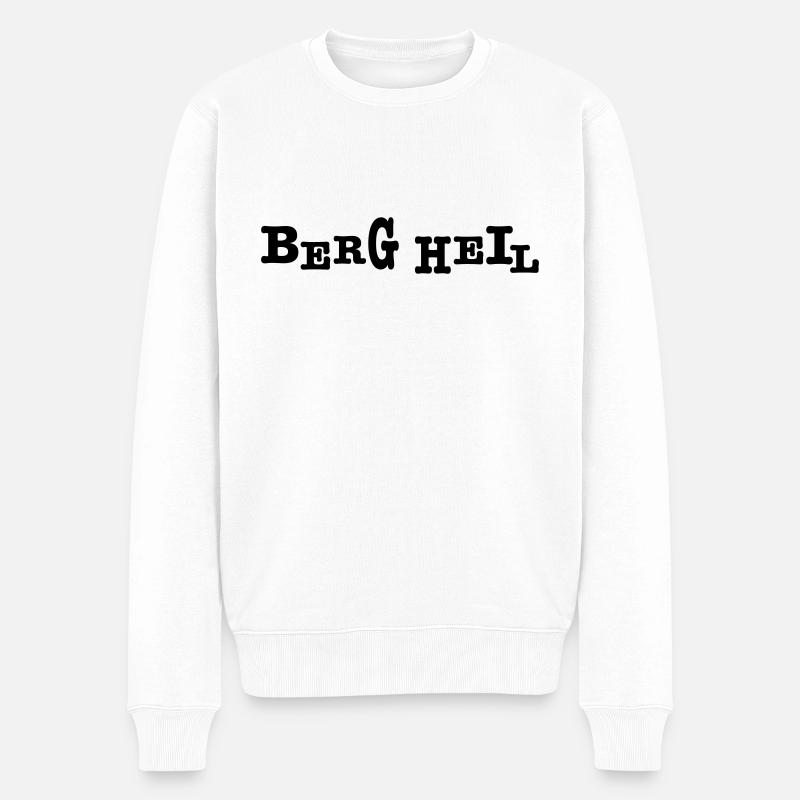 Berg heil - Männer Premium Bio Pullover - Weiß