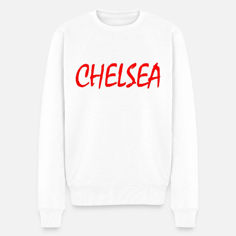 Chelsea - Männer Premium Bio Pullover - Weiß