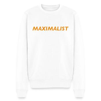 Bitcoin Maximalist - Men's Premium Organic Jumper - white - Front - Thijin (182cm)