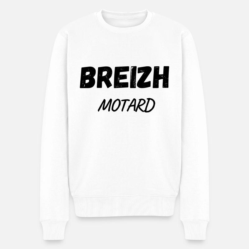 70 - Männer Premium Bio Pullover - Weiß