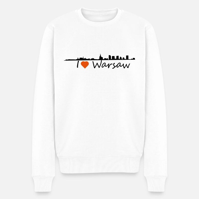 J'adore Varsovie - Pull Premium bio Homme - blanc