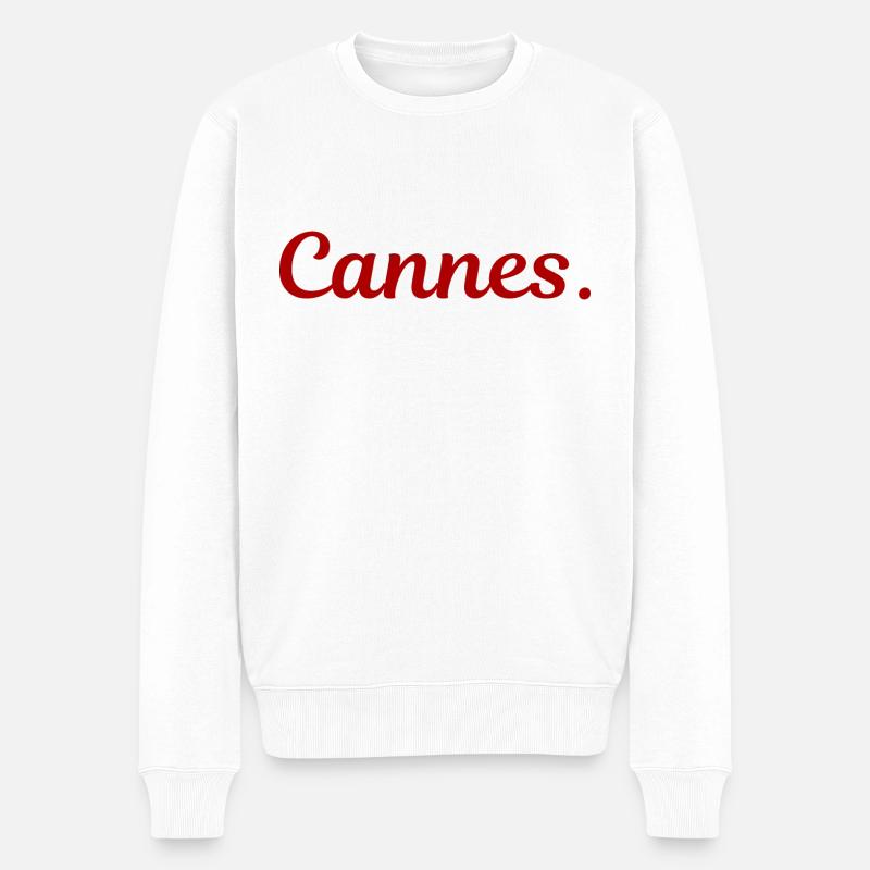 Cannes - Pull Premium bio Homme - blanc