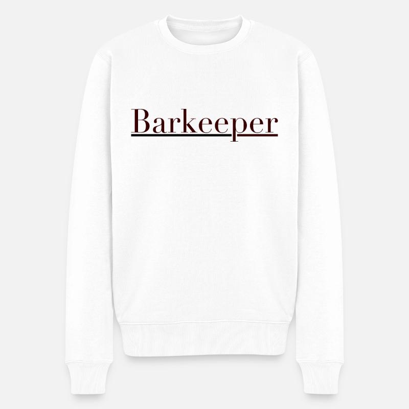 Barman - Pull Premium bio Homme - blanc