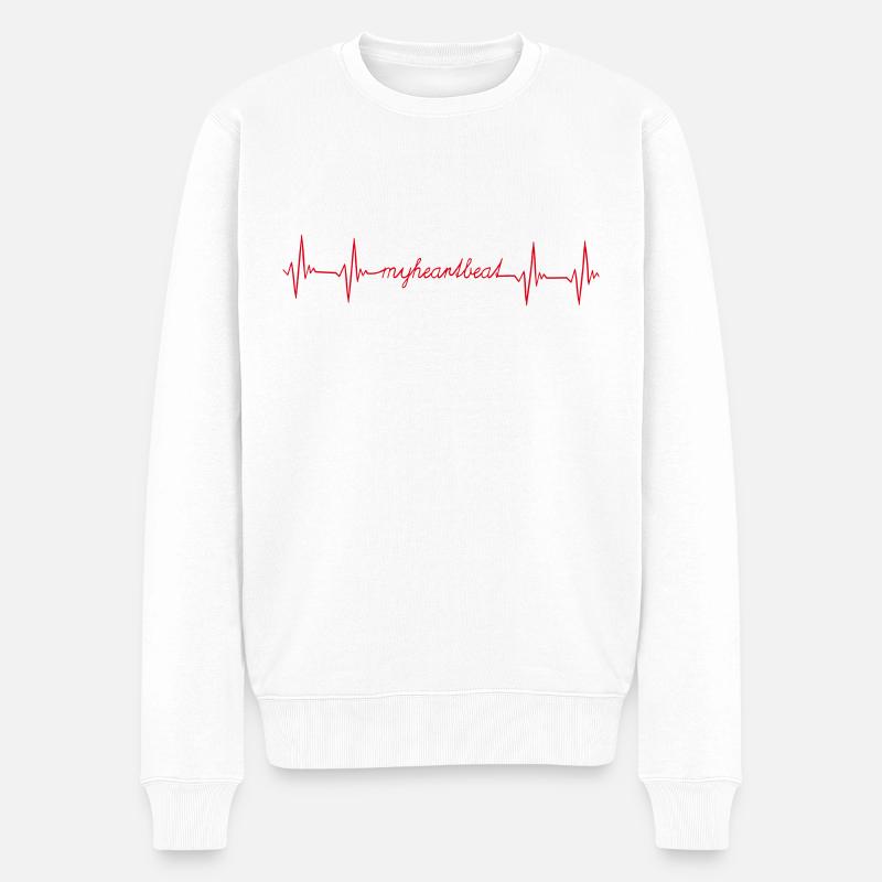 Amplitude myHeartbeat - Pull Premium bio Homme - blanc