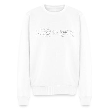 Love Michelangelo Fresko Valentinstag Romatik - Männer Premium Bio Pullover - Weiß - Vorne - Thijin (182cm)