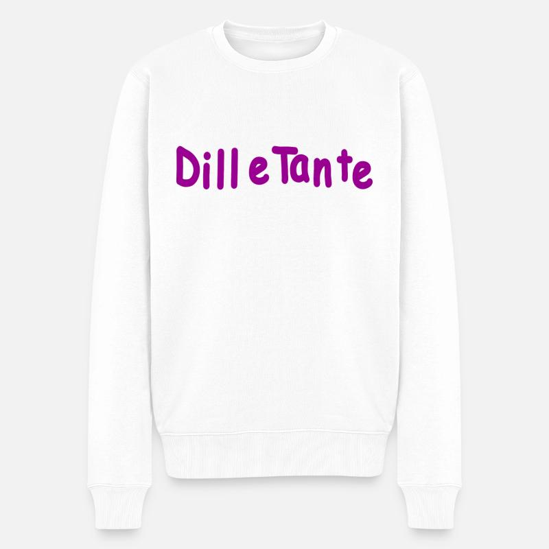 DilleTante - Männer Premium Bio Pullover - Weiß