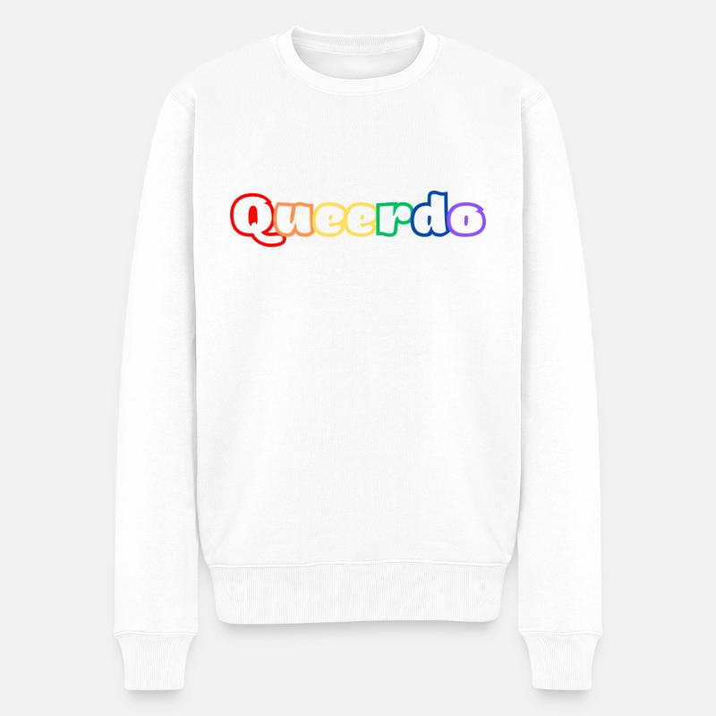 Queerdo - Pull Premium bio Homme - blanc
