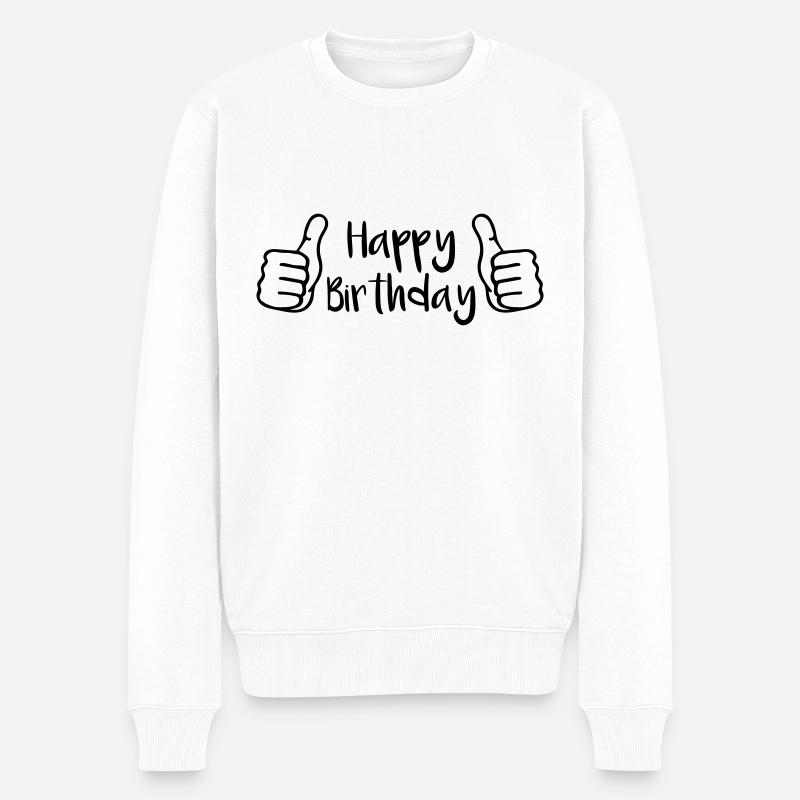 Anniversaire Pouce levé - Pull Premium bio Homme - blanc