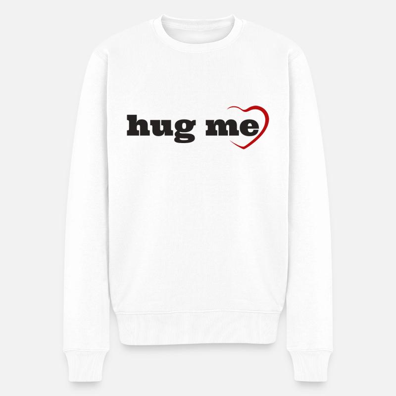 Fais-moi un câlin - Pull Premium bio Homme - blanc