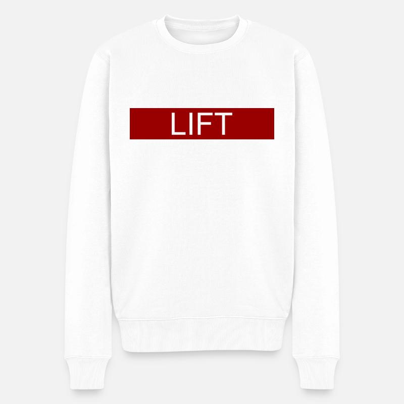 Lift - Männer Premium Bio Pullover - Weiß