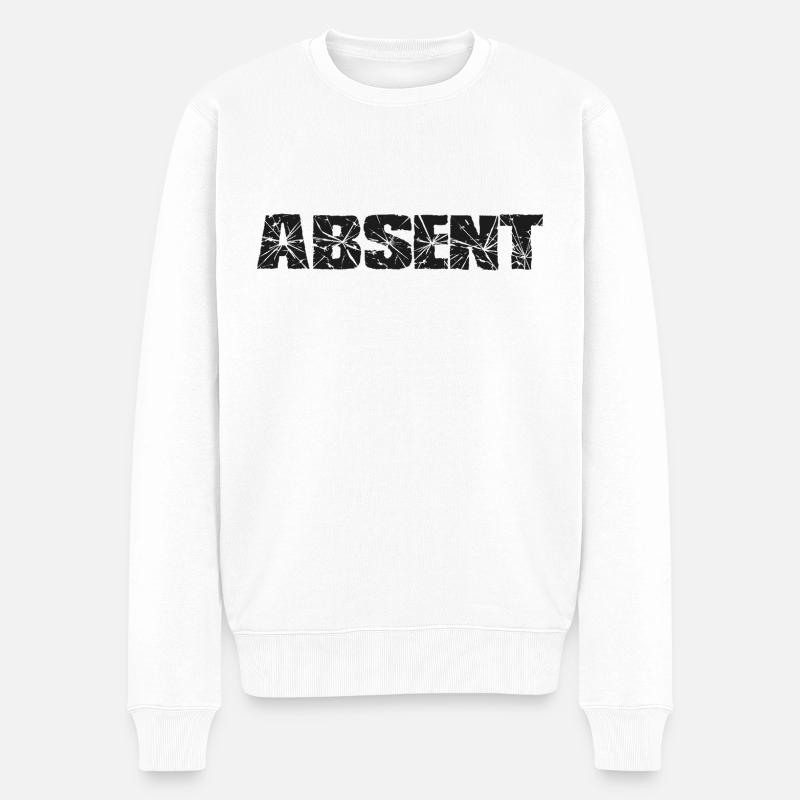 Absent, absent, disant - Pull Premium bio Homme - blanc