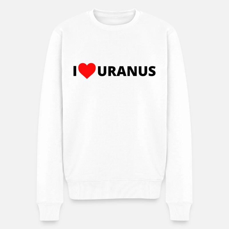 J’aime Uranus - Pull Premium bio Homme - blanc