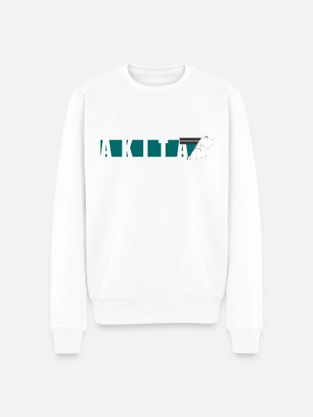 Akita Inu design - Men's Premium Organic Jumper - white