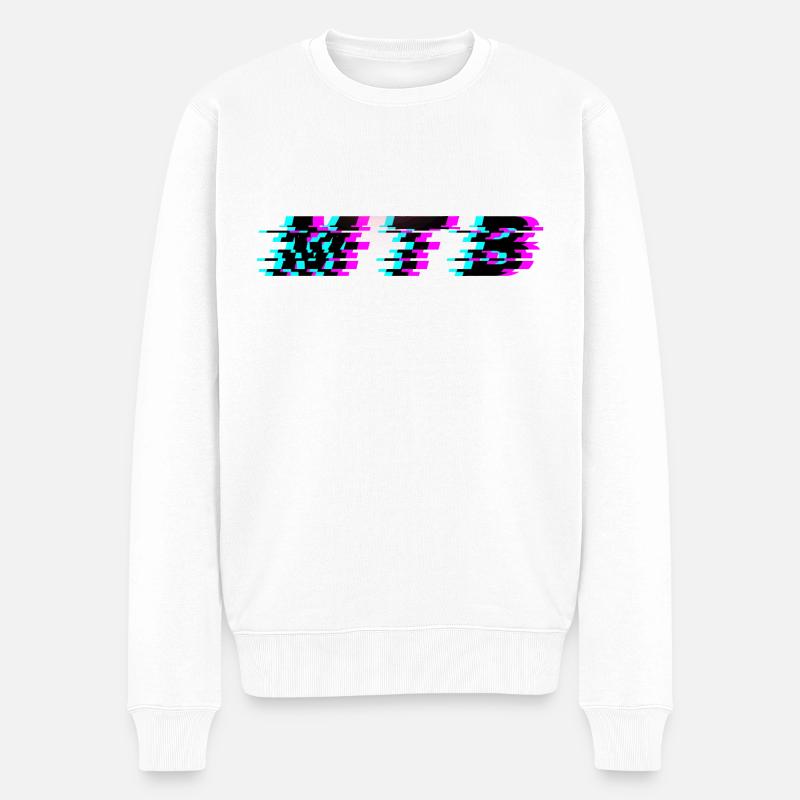 MTB Glitch - Pull Premium bio Homme - blanc