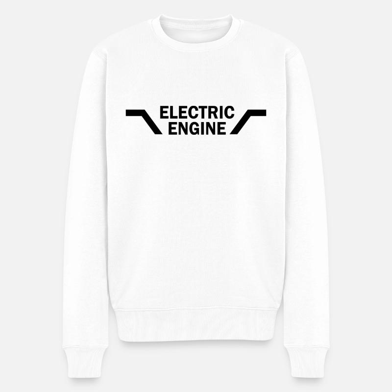 Electric Car Emobility - Pull Premium bio Homme - blanc