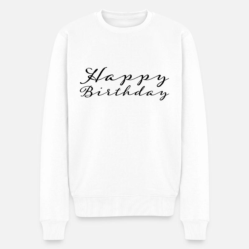 Bon anniversaire - Pull Premium bio Homme - blanc