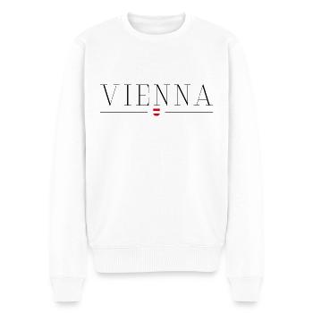 Ich liebe Wien - Männer Premium Bio Pullover - Weiß - Vorne - Thijin (182cm)