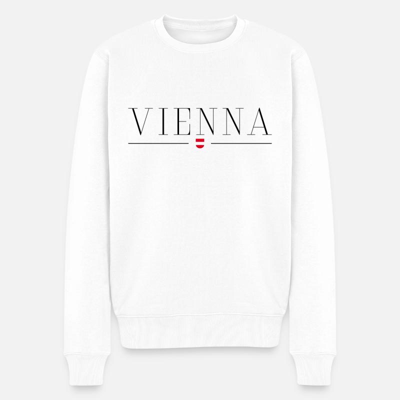 J’adore Vienne - Pull Premium bio Homme - blanc