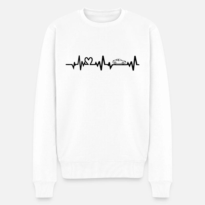 Voiture - Pull Premium bio Homme - blanc