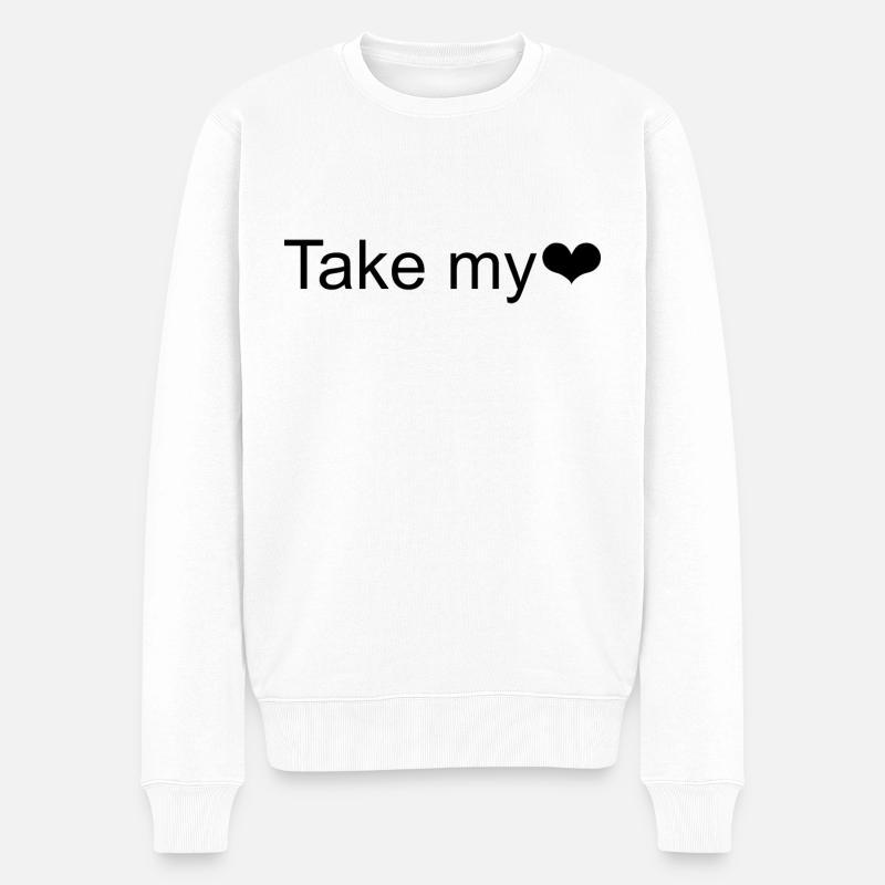 Prenez mon - Pull Premium bio Homme - blanc