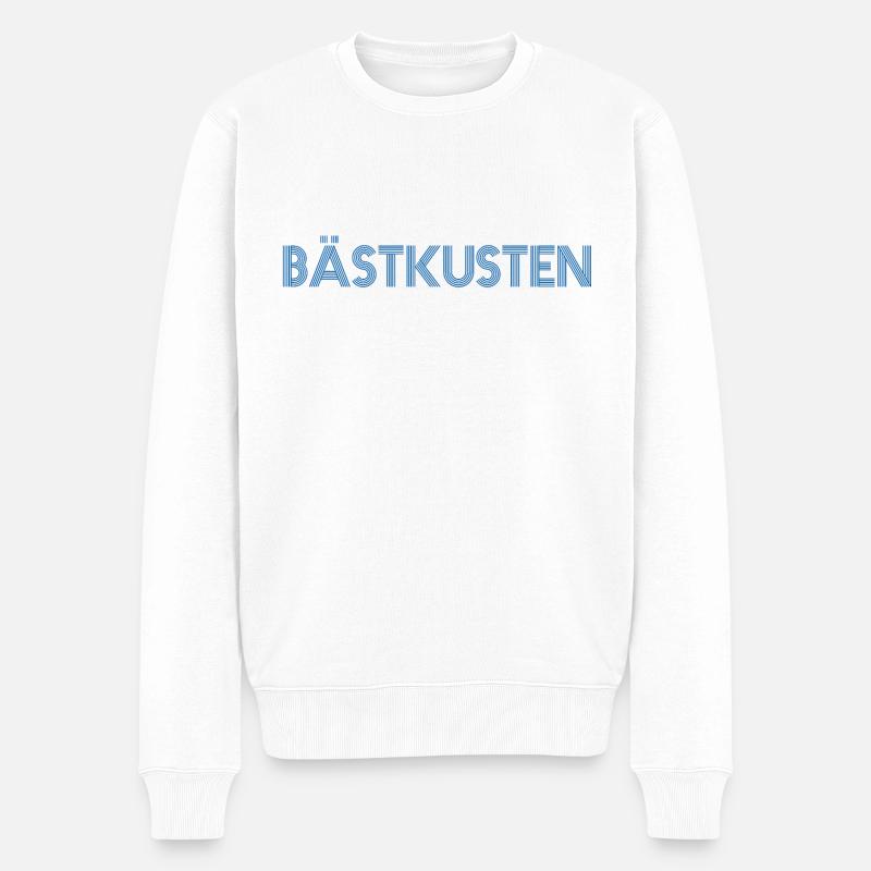 Beste Küste - Männer Premium Bio Pullover - Weiß