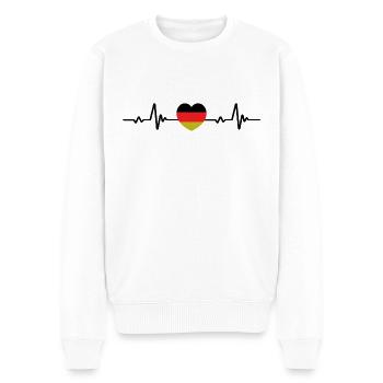 Drapeau allemand Drapeau allemand - Pull Premium bio Homme - blanc - Devant - Thijin (182cm)